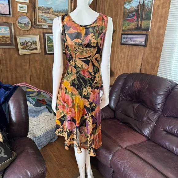 Vintage 90’s Floral Boho Cottagecore Dress - Picture 4 of 7